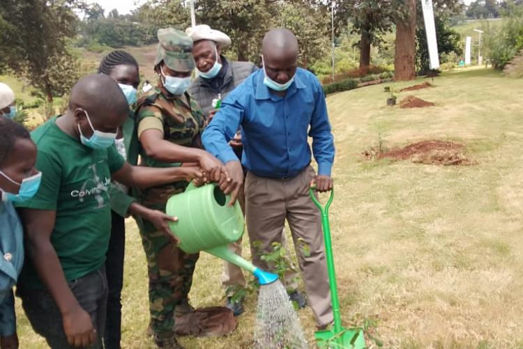 TREE PLANTING AT WANGARE MAATHAI INSTITUTE 