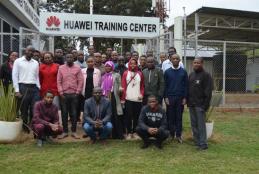 Students and trainers at the huawei training centre - AFRALTI